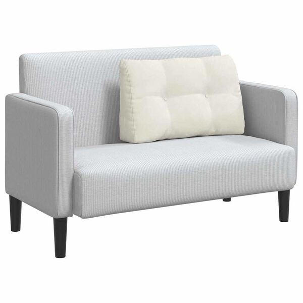 vidaXL Poglavni vzglavnik krema 80 x 24 x 50 cm Žamet