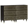 vidaXL Stranska omarica 2 kosa 60x33x75 cm trden mangov les