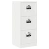 vidaXL Kabinet za datoteke s predalom Bela 45,5 x 42 x 106,5 cm