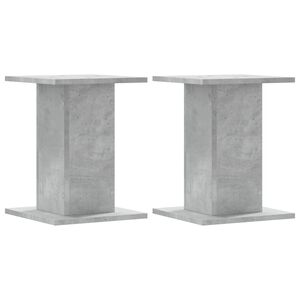 vidaXL Stojalo za rastline 2 kosa betonsko sivo 30x30x40 cm inž. les