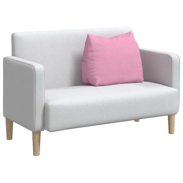 vidaXL Poglavni vzglavnik Roza 60 x 20 x 50 cm blago