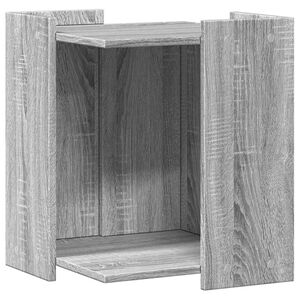 vidaXL Omara za mačje strani&scaron;če siva sonoma 80x50x45 cm inž. les