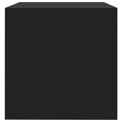 vidaXL Nočna omarica črna 40x30x30 cm iverna plošča