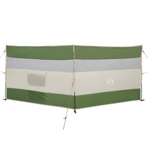 vidaXL Camping Windbreak Green 340x130 cm Vodoodporen