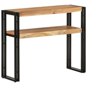 vidaXL Konzolna mizica 90x30x75 cm trden akacijev les