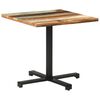 vidaXL Bistro mizica kvadratna 80x80x75 cm trden predelan les