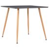 vidaXL Jedilna miza siva in barva hrasta 80,5x80,5x73 cm MDF