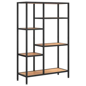 vidaXL Knjižni regal 80x30x120 cm jeklo in inženirski les