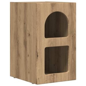 vidaXL Nočna omarica ELST Umetni hrast 29,5 x 33,5 x 50 cm