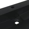 vidaXL Umivalnik 50x38x11 cm liti mineral/ liti marmor mat črna