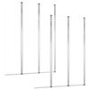 vidaXL Tu&scaron; stene za kopalno kad 2 kosa 104x130 cm steklo prozorne