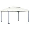vidaXL Paviljon 400x300 cm krem aluminij