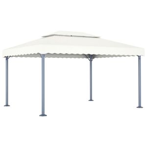 vidaXL Paviljon 400x300 cm krem aluminij