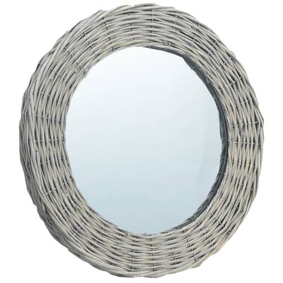vidaXL Ogledalo 80 cm s pletenim okvirjem
