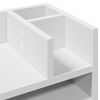 vidaXL Organizator za pisalno mizo bel 44,5x24x25 cm