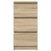 vidaXL Komoda sonoma hrast 37,5x35x76 cm inženirski les