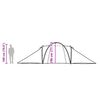 vidaXL Družinski šotor za 6 oseb moder vodoodporen