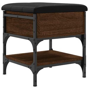 vidaXL Klop za čevlje rjavi hrast 42x42x45 cm inženirski les