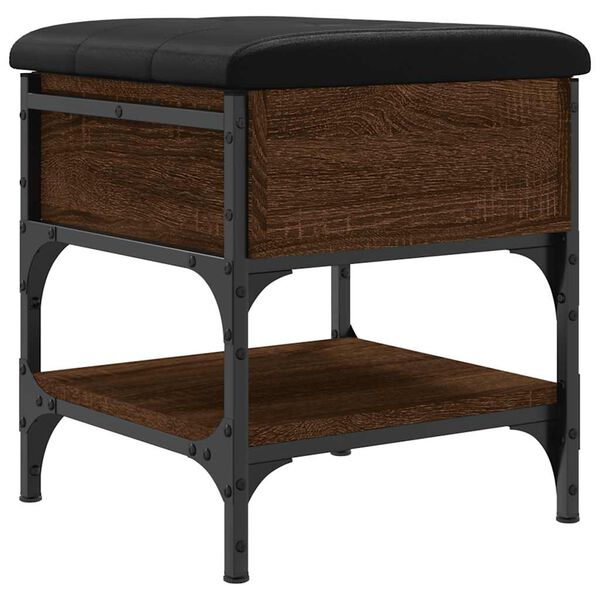 vidaXL Klop za čevlje rjavi hrast 42x42x45 cm inženirski les