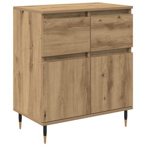 vidaXL Strani &scaron;al s predalom Umetni hrast 60 x 35 x 70 cm