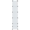 vidaXL Modularna omara z 18 predelki bela 37x146x180,5 cm