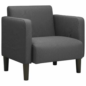 vidaXL Sedežna garnitura z nasloni za roke temno siva 54 cm