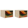 vidaXL Stenska nočna omarica BONN 2 kos Sonoma hrast 36 x 33 x 25 cm