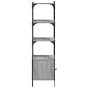 vidaXL Knjižna omara 3-nadstropna siva sonoma 41x30x109,5 cm in. les