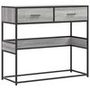 vidaXL Konzolna mizica siva sonoma 90x35x80 cm inženirski les