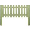 vidaXL Ograja iz impregnirane borovine 5,1 m 80 cm 6/9 cm