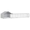 vidaXL 2 kos Srebrna 700 x 200 x 150 cm Pocinkano jeklo