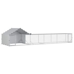 vidaXL 2 kos Srebrna 7 x 2 x 1,5 m Pocinkano jeklo