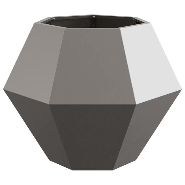 vidaXL Cvetlično korito Rjav 75 x 75 x 60 cm Vremensko odporno jeklo