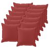 vidaXL Prevleka za blazino 12 kos HOUTEN Vinorodna rdeča 45 x 45 cm