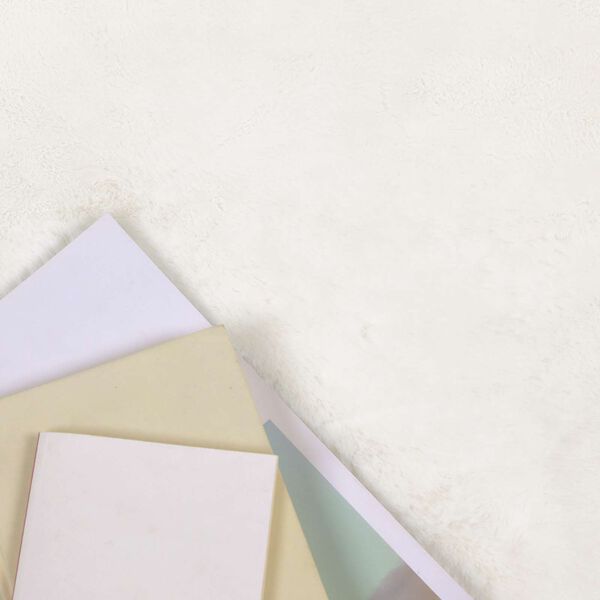 vidaXL Umetno zajčje preproga Olite krema 140 x 200 cm Poliester