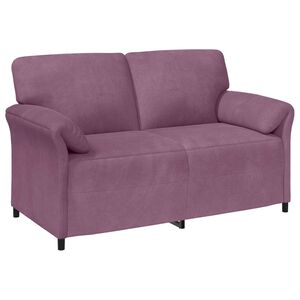 vidaXL Kavč za 2 osebi Vijolična 158 x 83 x 95 cm Žamet