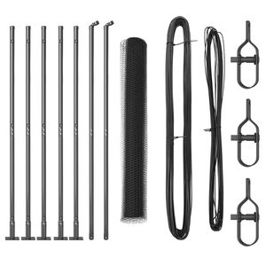 vidaXL Steber ograje. Siva