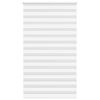 vidaXL Zebra senčilo bela 125x230 cm tkanina &scaron;irina 120,9cm poliester