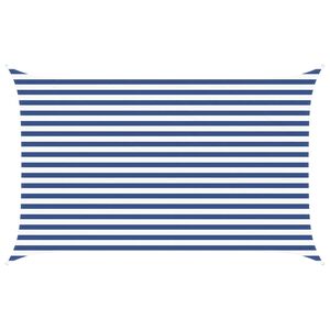 vidaXL Sončno platno Modra in bela 4 x 2,5 m 100% poliester Oxford