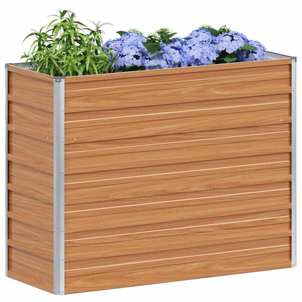 vidaXL Vrtna visoka greda Svetlo rjava 100 x 40 x 77 cm