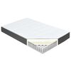 vidaXL Boxspring postelja temno sivo blago 160x200 cm