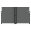 vidaXL Zložljiva stranska tenda antracitna 140x1200 cm