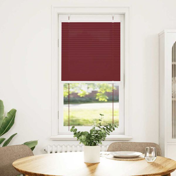 vidaXL Plisirana žaluzija Bordeaux Red 60x150 cm &Scaron;irina tkanine 59,4cm
