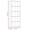 vidaXL Knjižna omara 5-nadstropna rjavi hrast 80x30x189 cm konstr. les