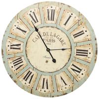 vidaXL Stenska ura večbarvna 60 cm mediapan