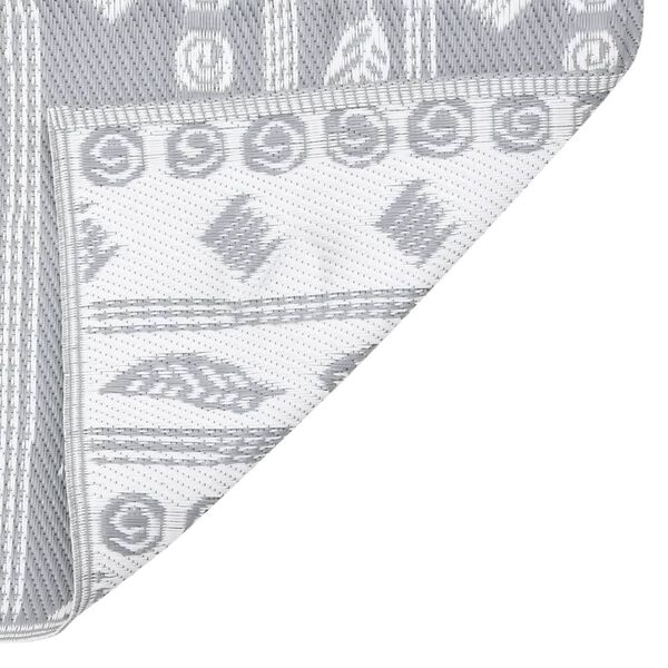 vidaXL Zunanja preproga ARAKIL siva 80x150 cm PP