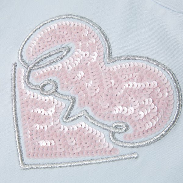 Otroška majica s kratkimi rokavi svetlo modra 116