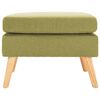 vidaXL Stolček za noge zeleno blago