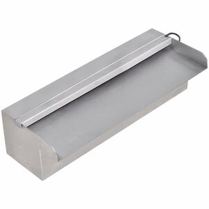 vidaXL Pravokotna fontana za bazen LED slap nerjaveče jeklo 30 cm