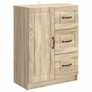 vidaXL Strani &scaron;al Sonoma hrast 66 x 34,5 x 87 cm Inženirski les